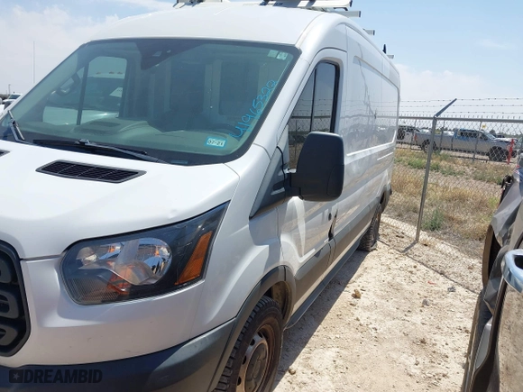 2019 Ford Transit Van with VIN 1FTBW2CM3KKB42223, listed as a IAAI auction lot 41965322 with 140,755 mi miles. Bid and sale history available at carsss.com. Image 16.