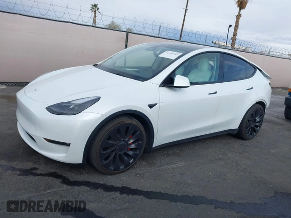 2023 Tesla Model Y Performance with VIN 7SAYGDEFXPF589477, listed as a IAAI auction lot 41936981 with 28,993 mi miles and . Bid and sale history available at DreamBid. Image 15.