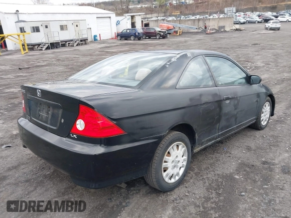 2005 Honda Civic Cpe LX with VIN 1HGEM22585L054068, listed as a IAAI auction lot 41961971 with 108,941 mi miles. Bid and sale history available at carsss.com. Image 4.