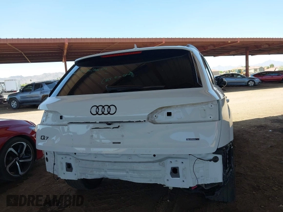 2023 Audi Q7 Premium Plus with VIN WA1LCBF75PD006040, listed as a IAAI auction lot 42478728 with 29,457 mi miles and . Bid and sale history available at DreamBid. Image 6.