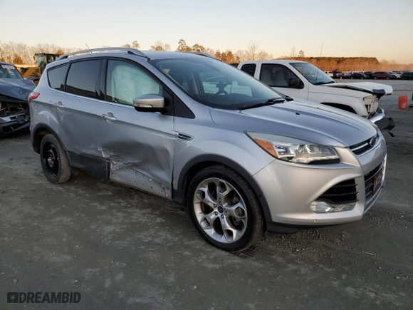 2015 Ford Escape Titanium with VIN 1FMCU9J90FUB54157, listed as a Copart auction lot 43222725 with 104,402 mi miles and Salvage Title. Bid and sale history available at carsss.com. Image 4.