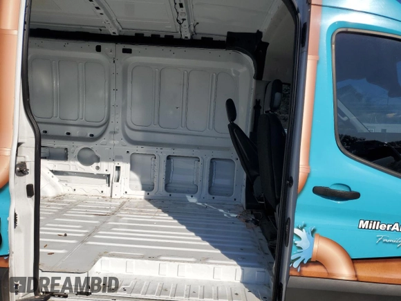2021 Ford Transit Cargo with VIN 1FTBR1C84MKA86168, listed as a Copart auction lot 49556215 with 75,151 mi miles and Salvage Title. Bid and sale history available at DreamBid. Image 11.