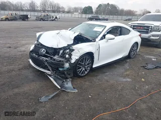 2017 Lexus RC with VIN JTHHA5BC8H5006145, listed as a IAAI auction lot 41544366 with 74,521 mi miles. Bid and sale history available at carsss.com. Image 2.