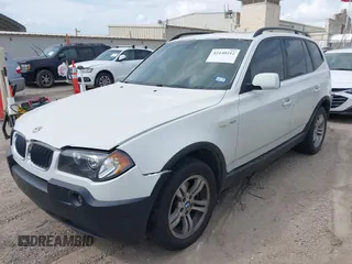 2005 BMW X3 3.0i z VIN WBXPA93485WD12527, wystawiony jako IAAI lot #42140212 z przebiegiem 345 646 mil mil oraz . Historia ofert i sprzedaży dostępna na DreamBid. Obrazek 2.