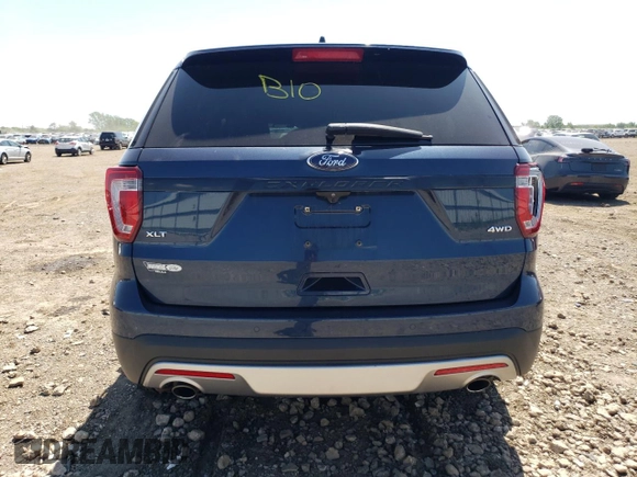 2017 Ford Explorer XLT with VIN 1FM5K8D85HGC03768, listed as a Copart auction lot 61858975 with 96,909 mi miles and Salvage title. Bid and sale history available at DreamBid. Image 6.