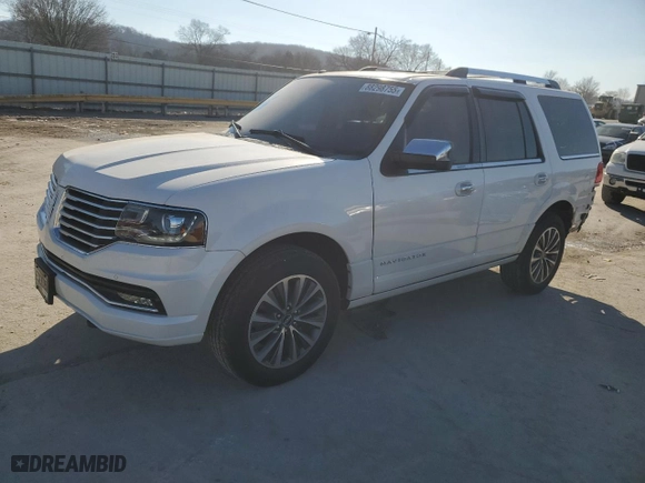 2016 Lincoln Navigator Select with VIN 5LMJJ2HT1GEL03208, listed as a Copart auction lot 88298755 with 129,347 mi miles and Salvage Title. Bid and sale history available at carsss.com. Image 1.