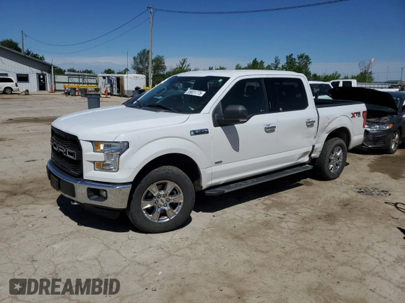 2016 Ford F-150 XLT with VIN 1FTEW1EP4GFC86099, listed as a Copart auction lot 55831775 with 104,243 mi miles and Salvage title. Bid and sale history available at DreamBid. Image 1.