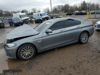 2014 BMW 5 Series 528i xDrive with VIN WBA5A7C57ED613586, listed as a Copart auction lot 51403475 with 95,709 mi miles and Salvage Title. Bid and sale history available at carsss.com. Image 1.