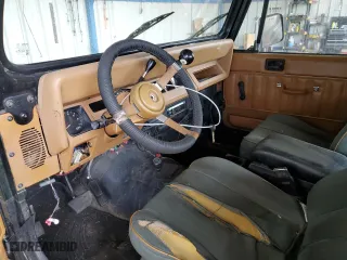 1995 Jeep Wrangler Sahara with VIN 1J4FY49S1SP256179, listed as a Copart auction lot 61137334 with 187,391 mi miles and Salvage Title. Bid and sale history available at carsss.com. Image 8.
