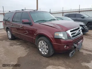 2011 Ford Expedition EL Limited with VIN 1FMJK1K59BEF21054, listed as a IAAI auction lot 41567311 with 179,683 mi miles. Bid and sale history available at carsss.com. Image 1.