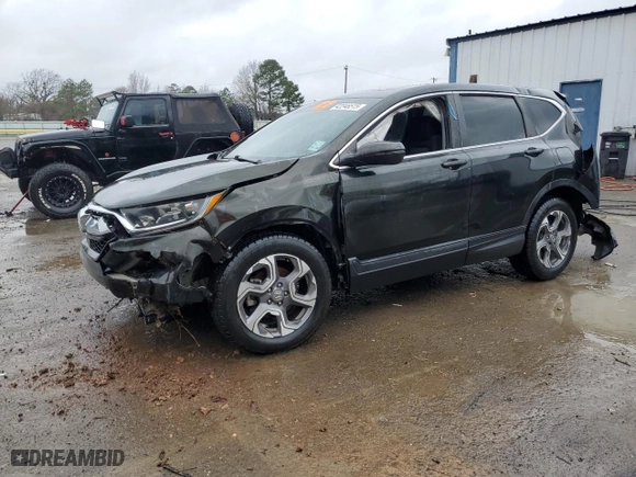 2019 Honda CR-V EX with VIN 7FARW1H50KE010161, listed as a Copart auction lot 42246515 with 104,827 mi miles and Salvage Title. Bid and sale history available at carsss.com. Image 1.