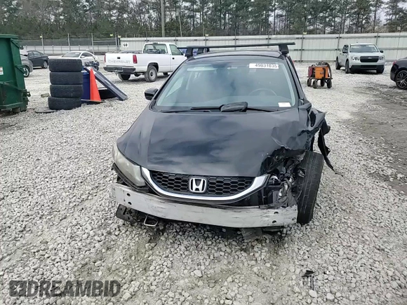 2015 Honda Civic LX with VIN 19XFB2F51FE037237, listed as a Copart auction lot 49031035 with Not Provided miles and Salvage Title. Bid and sale history available at carsss.com. Image 11.