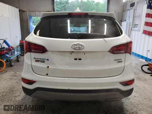 2017 Hyundai Santa Fe 2.4L with VIN 5XYZTDLB8HG438631, listed as a Copart auction lot 59996325 with 200,388 mi miles and Salvage title. Bid and sale history available at DreamBid. Image 6.