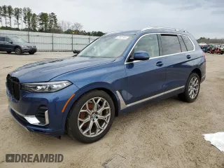 2022 BMW X7 xDrive40i with VIN 5UXCW2C0XN9J71486, listed as a Copart auction lot 37921564 with 0 mi miles and Salvage Title. Bid and sale history available at carsss.com. Image 1.