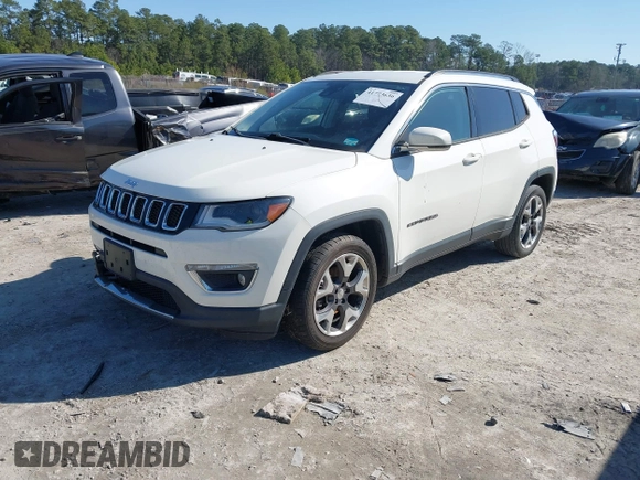 2018 Jeep Compass Limited with VIN 3C4NJCCB5JT407057, listed as a IAAI auction lot 41773636 with 92,272 mi miles and . Bid and sale history available at DreamBid. Image 17.