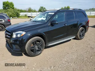 2019 Mercedes-Benz GLS 550 with VIN 4JGDF7DE7KB207583, listed as a Copart auction lot 61720464 with 76,040 mi miles and Salvage Title. Bid and sale history available at DreamBid. Image 1.