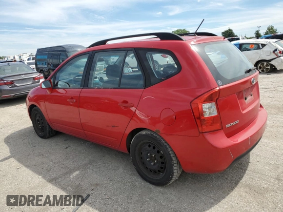 2009 Kia Rondo LX Base with VIN KNAFG528797273170, listed as a Copart auction lot 61351024 with 209,296 mi miles and Salvage Title. Bid and sale history available at carsss.com. Image 2.