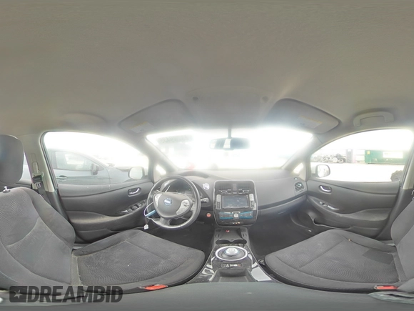 2015 Nissan LEAF SV with VIN 1N4AZ0CPXFC305179, listed as a Copart auction lot 48377205 with 101,476 mi miles and Salvage Title. Bid and sale history available at carsss.com. Image 12.
