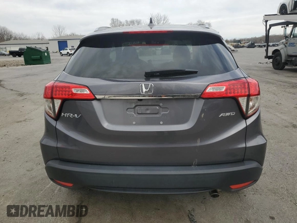 2022 Honda HR-V EX with VIN 3CZRU6H59NM721589, listed as a Copart auction lot 47931855 with 29,687 mi miles and Salvage Title. Bid and sale history available at carsss.com. Image 6.