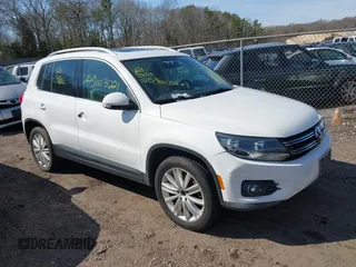 2012 Volkswagen Tiguan S with VIN WVGBV7AX0CW582922, listed as a IAAI auction lot 41906974 with 150,681 mi miles and . Bid and sale history available at DreamBid. Image 1.