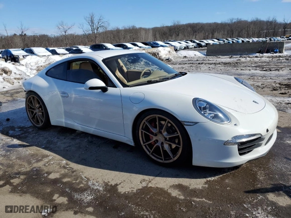 2012 Porsche 911 991 Carrera S with VIN WP0AB2A96CS120630, listed as a Copart auction lot 45580615 with 0 mi miles and Salvage Title. Bid and sale history available at carsss.com. Image 4.