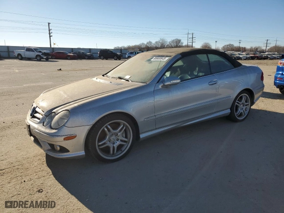 2009 Mercedes-Benz CLK-Class 5.5L with VIN WDBTK72F99T103414, listed as a Copart auction lot 88669945 with 120,656 mi miles and Clean Title. Bid and sale history available at carsss.com. Image 1.