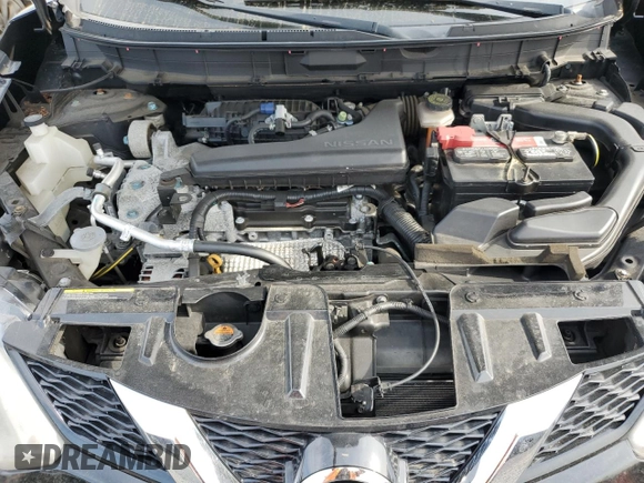 2016 Nissan Rogue SV with VIN KNMAT2MV1GP647313, listed as a Copart auction lot 54320595 with 105,490 mi miles and Salvage Title. Bid and sale history available at carsss.com. Image 12.