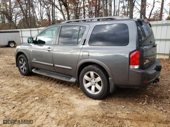 2008 Nissan Armada SE with VIN 5N1AA08C08N617196, listed as a Copart auction lot 85173064 with NaN miles and Salvage Title. Bid and sale history available at carsss.com. Image 2.