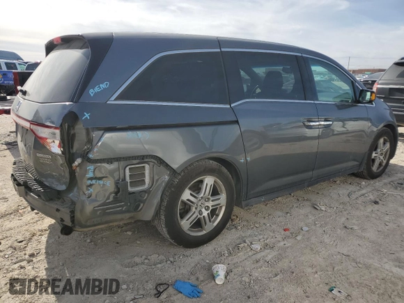 2012 Honda Odyssey Touring with VIN 5FNRL5H96CB122785, listed as a Copart auction lot 84459954 with 114,208 mi miles and Salvage Title. Bid and sale history available at carsss.com. Image 3.