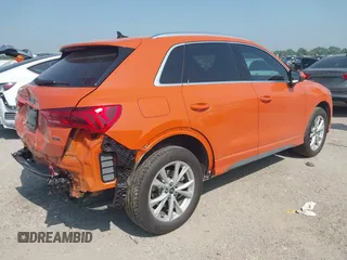 2024 Audi Q3 S line Premium Plus with VIN WA1EECF36R1092050, listed as a IAAI auction lot 42323941 with 12,193 mi miles and . Bid and sale history available at DreamBid. Image 4.