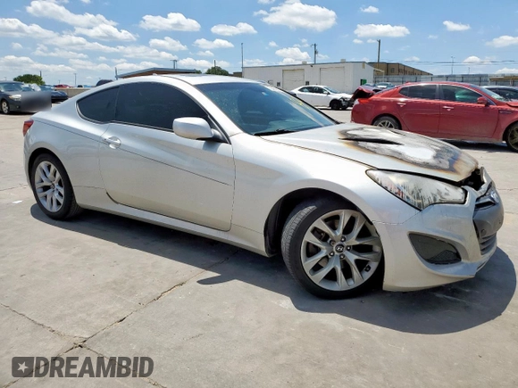 2013 Hyundai Genesis Coupe Premium with VIN KMHHT6KD8DU104968, listed as a Copart auction lot 56409685 with Not provided miles and Salvage title. Bid and sale history available at DreamBid. Image 4.
