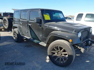 2018 Jeep Wrangler JK Unlimited Altitude with VIN 1C4BJWEGXJL848708, listed as a IAAI auction lot 41765447 with 159,005 mi miles. Bid and sale history available at carsss.com. Image 1.