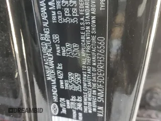 2024 Hyundai Tucson SEL with VIN 5NMJF3DE9RH376560, listed as a Copart auction lot 47667465 with 21,465 mi miles and Non Repairable. Bid and sale history available at carsss.com. Image 16.