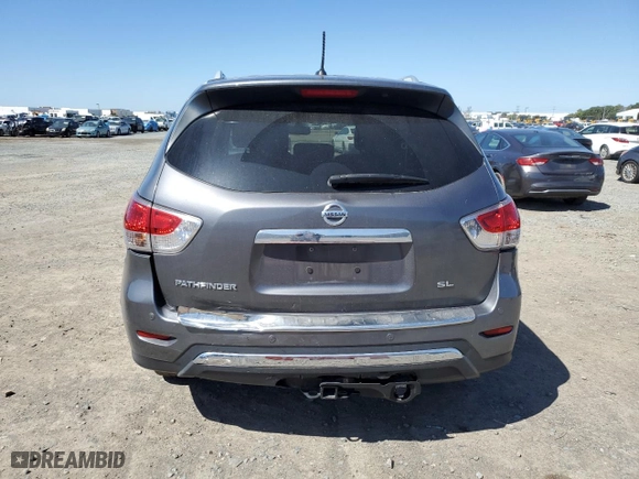 2016 Nissan Pathfinder S with VIN 5N1AR2MNXGC671191, listed as a Copart auction lot 49504475 with 113184 miles and Salvage Title. Bid and sale history available at carsss.com. Image 6.