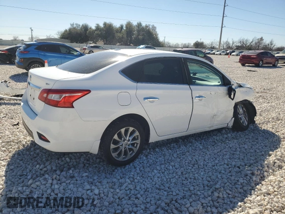 2018 Nissan Sentra SV with VIN 3N1AB7AP0JY257205, listed as a Copart auction lot 41929065 with 47,649 mi miles and Salvage Title. Bid and sale history available at DreamBid. Image 3.