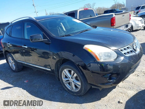 2013 Nissan Rogue S with VIN JN8AS5MT0DW529200, listed as a IAAI auction lot 41852722 with Not Provided miles. Bid and sale history available at carsss.com. Image 1.