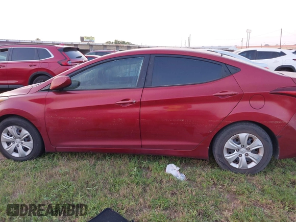 2016 Hyundai Elantra SE with VIN 5NPDH4AE2GH751769, listed as a IAAI auction lot 41928612 with 125,820 mi miles. Bid and sale history available at carsss.com. Image 15.