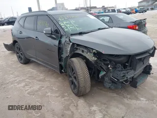 2020 Chevrolet Blazer RS z VIN 3GNKBKRS5LS543917, wystawiony jako IAAI lot #41397760 z przebiegiem 58 275 mil mil oraz . Historia ofert i sprzedaży dostępna na DreamBid. Obrazek 1.