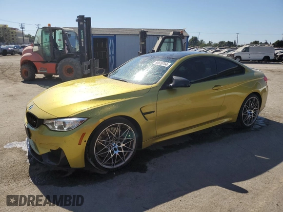 2017 BMW M4 with VIN WBS3R9C57HK709712, listed as a Copart auction lot 69876754 with 48,172 mi miles and Salvage Title. Bid and sale history available at carsss.com. Image 1.