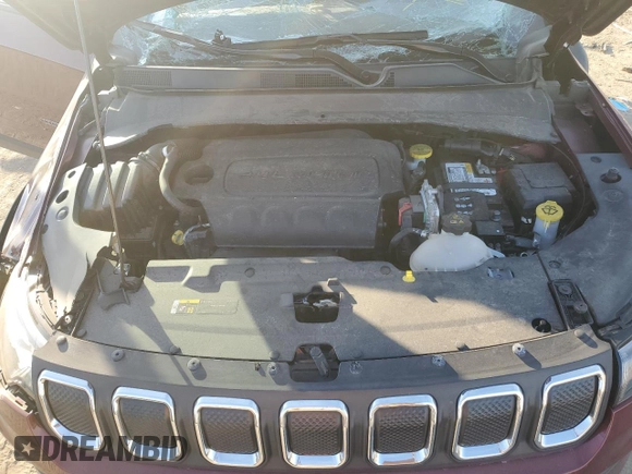 2022 Jeep Compass Sport with VIN 3C4NJDAB7NT221115, listed as a Copart auction lot 76898554 with 16,776 mi miles and Salvage title. Bid and sale history available at DreamBid. Image 13.
