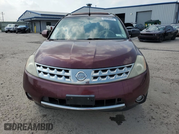 2007 Nissan Murano SL with VIN JN8AZ08W27W609606, listed as a Copart auction lot 60458045 with 86,281 mi miles and Salvage title. Bid and sale history available at DreamBid. Image 5.