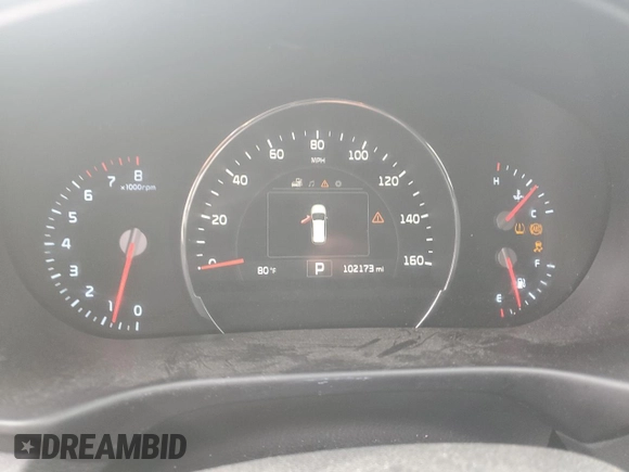 2017 Kia Sorento EX V6 with VIN 5XYPH4A55HG319344, listed as a Copart auction lot 51506115 with 102,173 mi miles and Salvage Title. Bid and sale history available at carsss.com. Image 9.