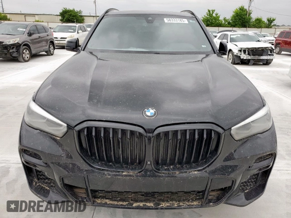 2022 BMW X5 sDrive40i with VIN 5UXCR4C06N9K58174, listed as a Copart auction lot 58333185 with 62,778 mi miles and Salvage title. Bid and sale history available at DreamBid. Image 5.