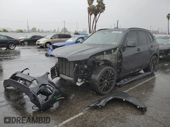 2020 BMW X5 M50i with VIN 5UXJU4C04L9B00583, listed as a Copart auction lot 66926592 with 25,529 mi miles. Bid and sale history available at carsss.com. Image 2.