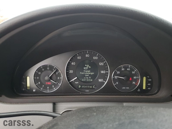 2007 Mercedes-Benz CLK-Class 3.5L with VIN WDBTJ56H87F228905, listed as a Copart auction lot 78051804 with 95,419 mi miles and Salvage Title. Bid and sale history available at carsss.com. Image 9.