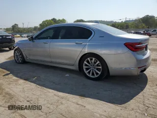 2018 BMW 7 Series 740e xDrive iPerformance with VIN WBA7J2C51JG938447, listed as a Copart auction lot 63021064 with 81,105 mi miles and Salvage Title. Bid and sale history available at carsss.com. Image 2.