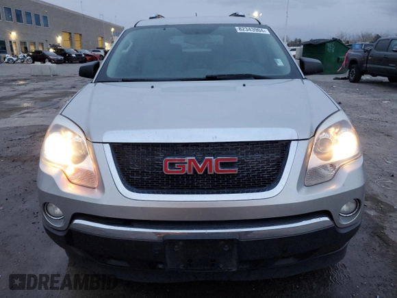 2008 GMC Acadia SLE1 z VIN 1GKER13718J294108, wystawiony jako Copart lot #82343904 z przebiegiem 269 693 mil mil oraz Szkoda całkowita • Salvage title. Historia ofert i sprzedaży dostępna na DreamBid. Obrazek 5.