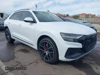 2019 Audi Q8 Prestige with VIN WA1FVAF14KD045661, listed as a IAAI auction lot 41797007 with 57,953 mi miles. Bid and sale history available at carsss.com. Image 1.