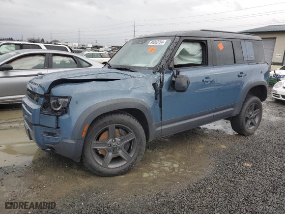 2020 Land Rover Defender HSE with VIN SALE9EEU9L2014386, listed as a Copart auction lot 84062764 with 0 mi miles and Salvage Title. Bid and sale history available at carsss.com. Image 1.