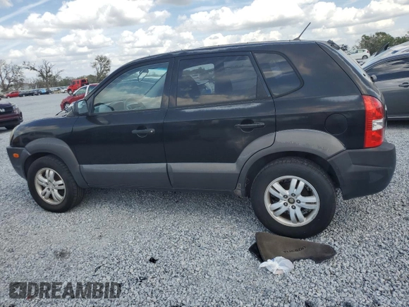 2007 Hyundai Tucson SE with VIN KM8JN12D57U476898, listed as a Copart auction lot 47777985 with 186,481 mi miles and Clean Title. Bid and sale history available at carsss.com. Image 2.